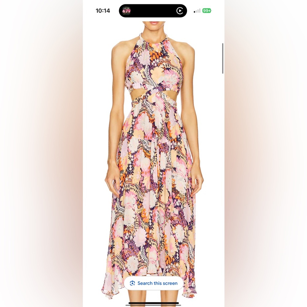 ALC Waverly Dress in Midnight and Rose Size 4